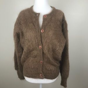 Vintage Intuitions Mohair Brown Cardigan